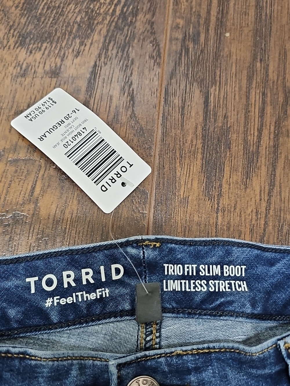 TORRID Trio High-Rise Boot Jean Size 16-20R - Picture 5 of 8